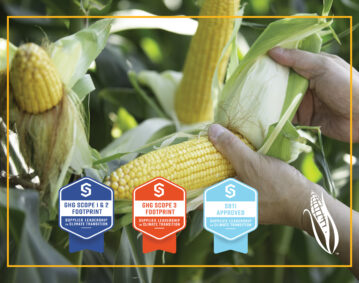 LifeLine Foods earned 3 badges showing sustainability progress.